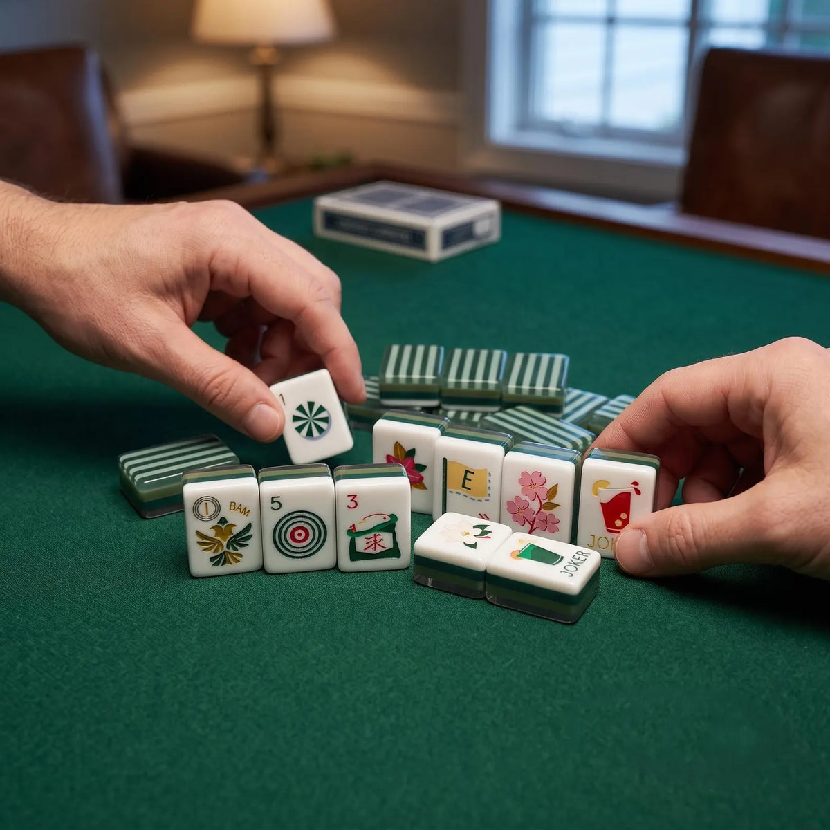 Golf Four-Layer American Mahjong Set
