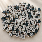 Teal & Brown Layered American Mahjong Set