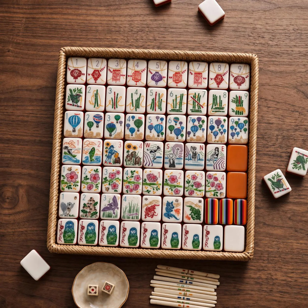 Walk With Me 7-Layer American Mahjong Set