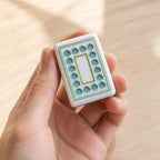 Pearlescent Blue Sea Glass American Mahjong Set