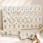 White Pearl Royal American Mahjong Set