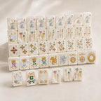 White Pearl Royal American Mahjong Set