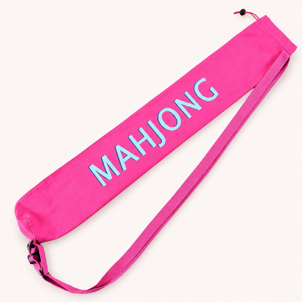 Mahjong Mat Carry Bag,  Drawstring Case with Adjustable Shoulder Strap