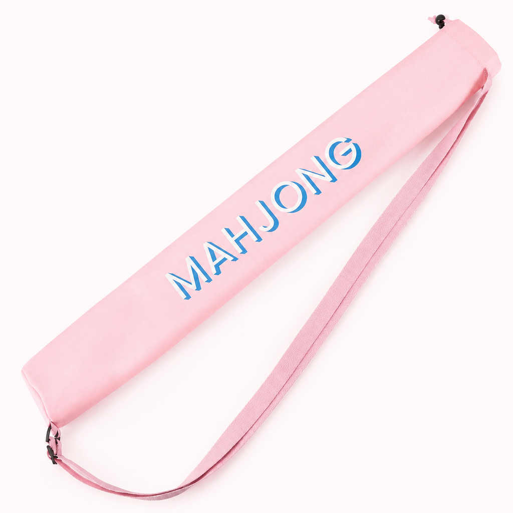 Mahjong Mat Carry Bag,  Drawstring Case with Adjustable Shoulder Strap