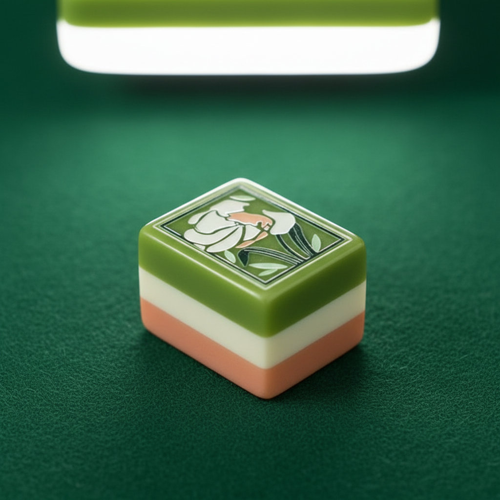 Green Peach American Mahjong Set
