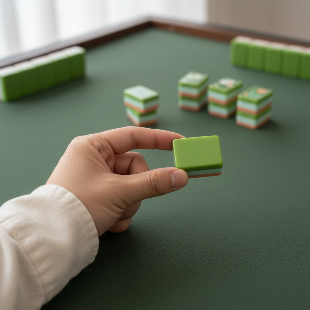 Green Peach American Mahjong Set