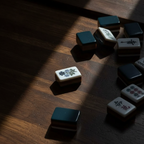 Teal & Brown Layered American Mahjong Set