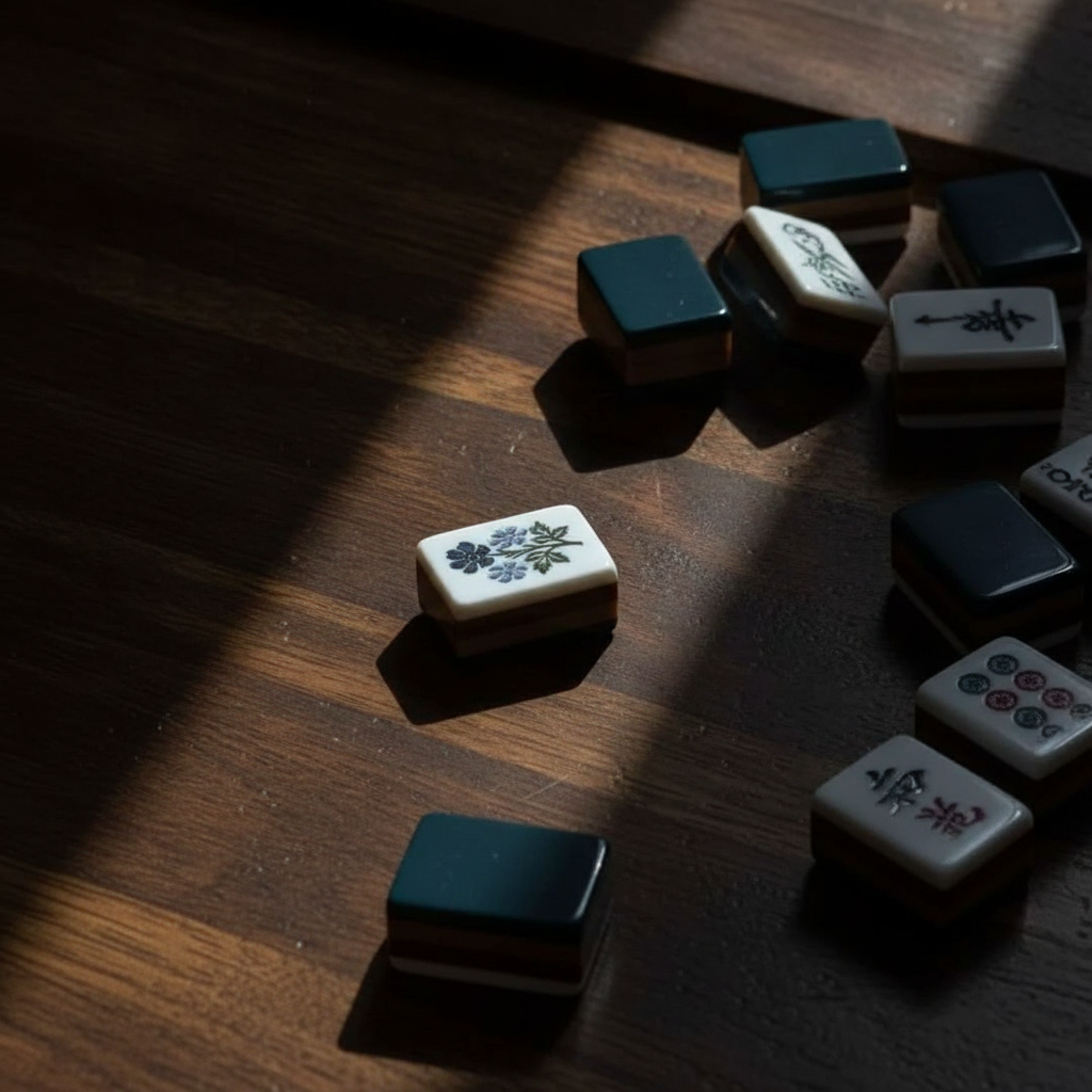 Teal & Brown Layered American Mahjong Set