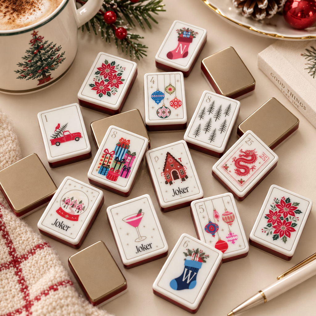Christmas Keepsake American Mahjong Set