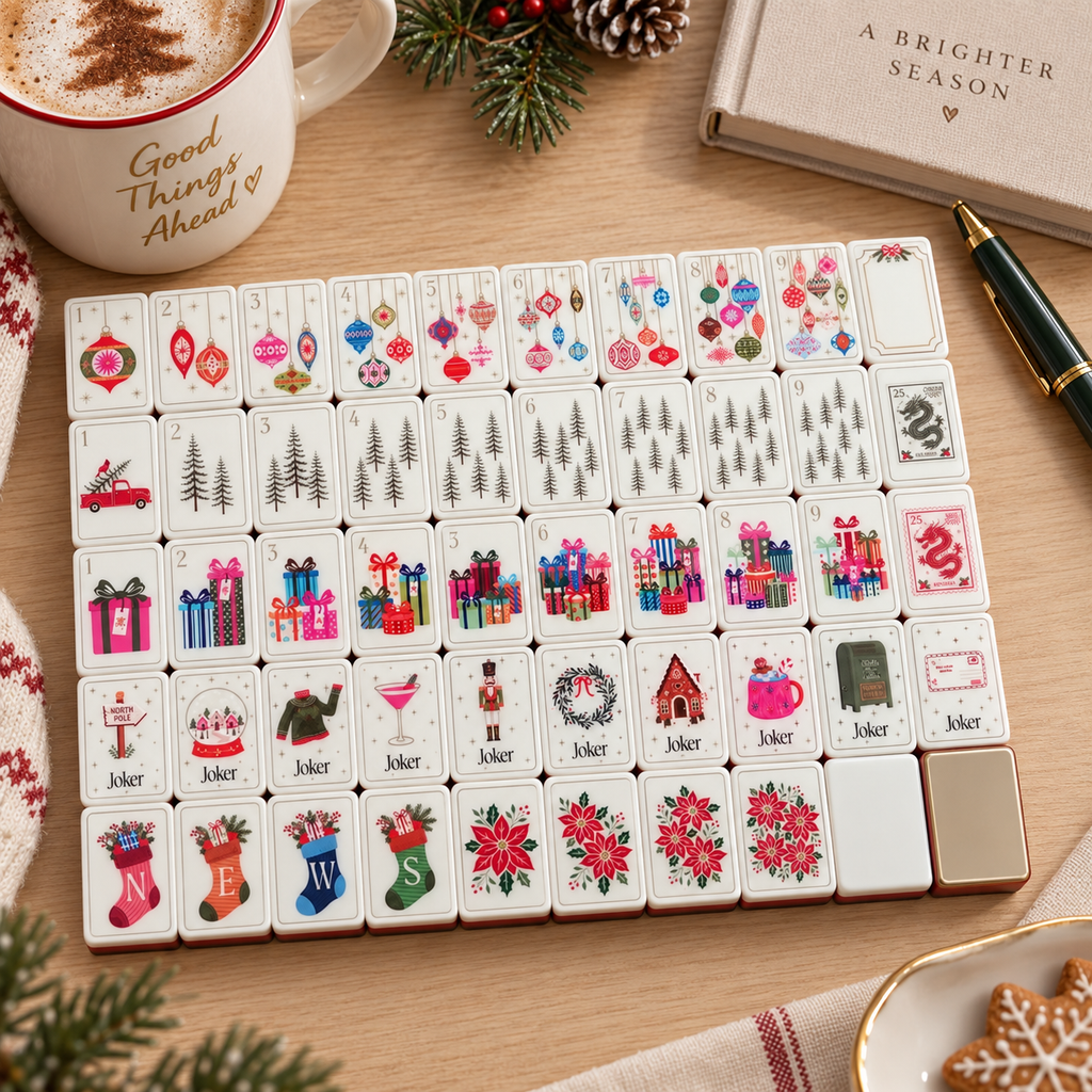 Christmas Keepsake American Mahjong Set