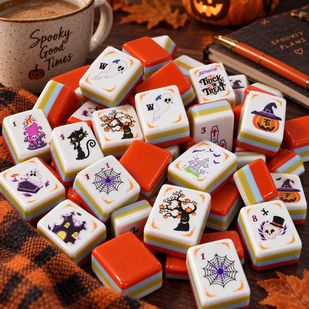 Pumpkin Patch Layered American Mahjong Set