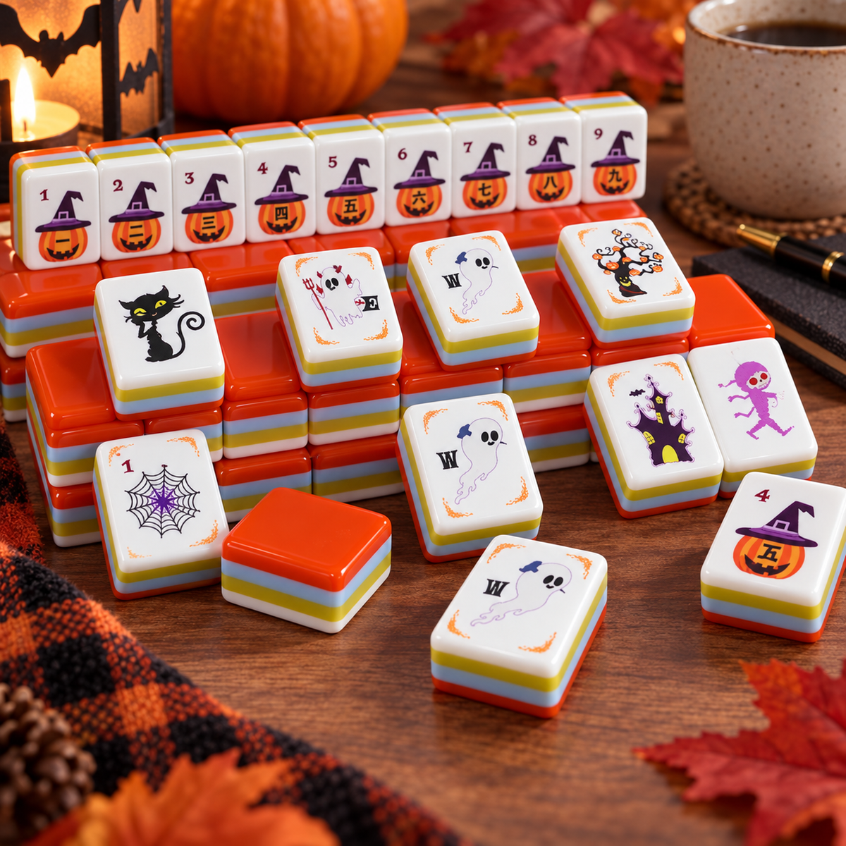 Pumpkin Patch Layered American Mahjong Set