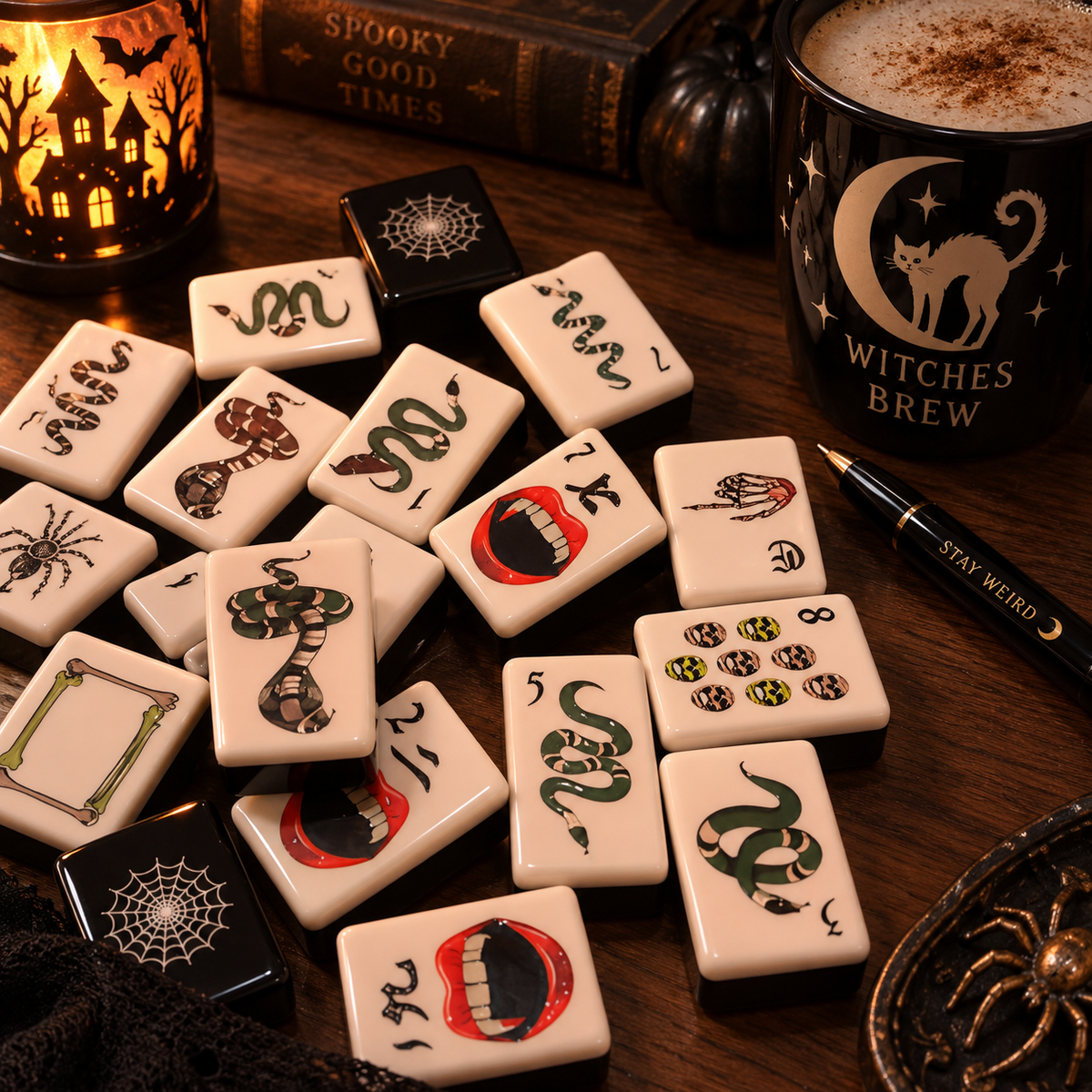 Halloween Gothic American Mahjong Set