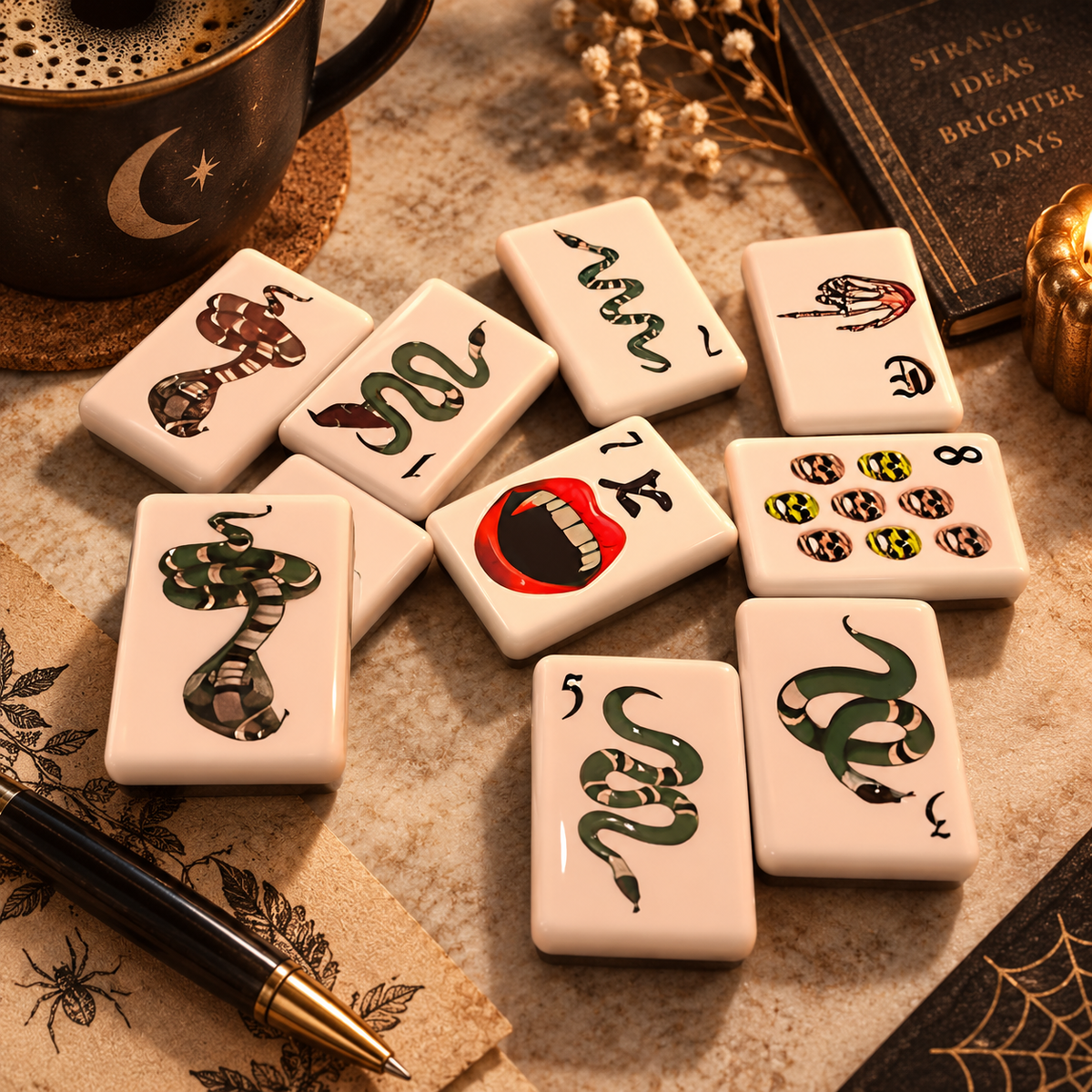 Halloween Gothic American Mahjong Set
