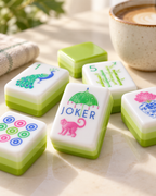 Lime Garden American Mahjong Set