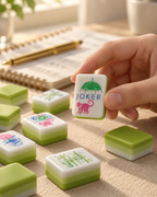 Lime Garden American Mahjong Set