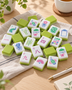 Lime Garden American Mahjong Set