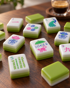 Lime Garden American Mahjong Set