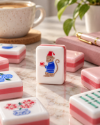 Pink Four-Layer American Mahjong Set