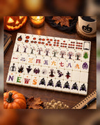 Midnight Cat Halloween American Mahjong Set